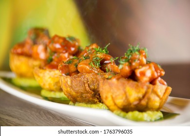 BBQ Pork With Avocado And Patacon