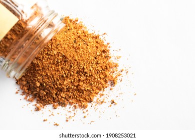 BBQ Rub Spilled From A Spice Jar