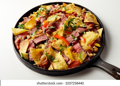 BBQ Tex Mex Nachos Menu With A Hot Marinade