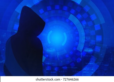 Be aware of the hacker attack. Mixed media