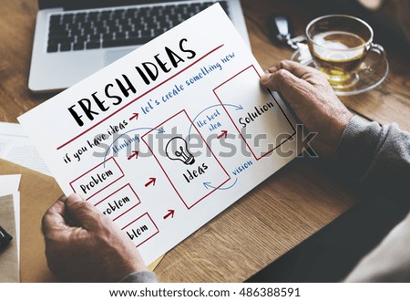Be Creative Fresh Ideas Solution Innovation Concept
