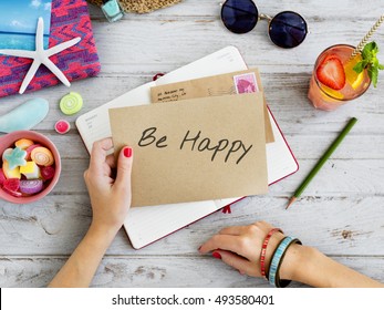 Be Happy Fun Weekends Concept