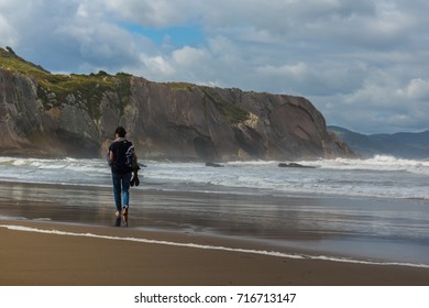 at beach