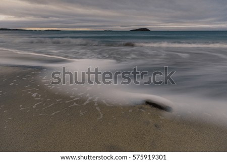 Similar – Image, Stock Photo roaming the beach 2 Nature