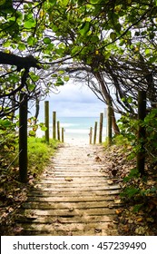 Beach Access Path In Mooloolaba.