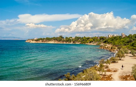 Beach In Aegina