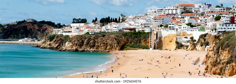 Beach Of Albufeira City Western Portugal