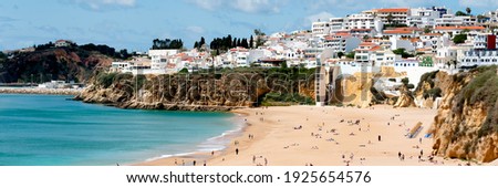 Beach of Albufeira City Western Portugal