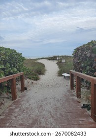 Beach amd path to ocean