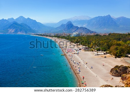 Beach at Antalya Turkey - travel background
