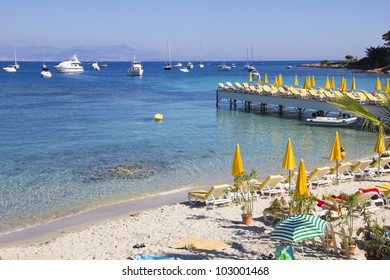 Beach In Antibes, South Of France