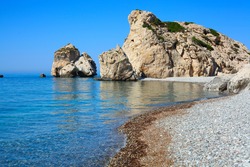 Beach Of Aphrodite In Cyprus