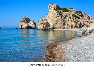 Beach Of Aphrodite In Cyprus