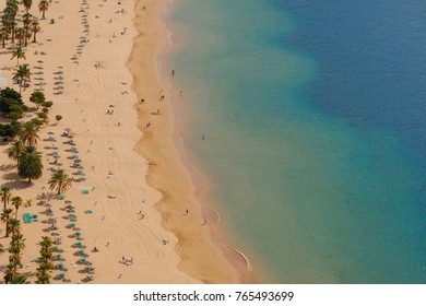 Beach Arial, People On Beach From Above