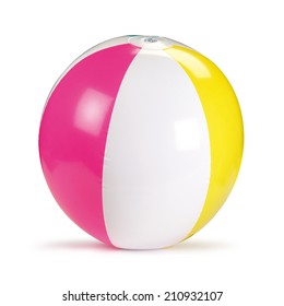 Beach Ball Isolated On A White Background 