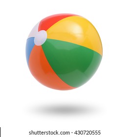 Beach Ball Isolated On White 