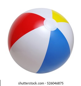 Beach ball isolated on a white background