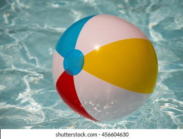 Beach Ball Multicolored Inflatable Plastic Beachball Stock Photo ...