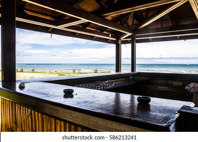 Beach Bar During The Daytime