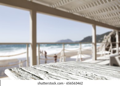 beach bar and free space for your decoration 