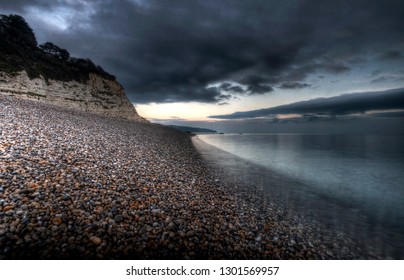 Beach At Beer Dorset England