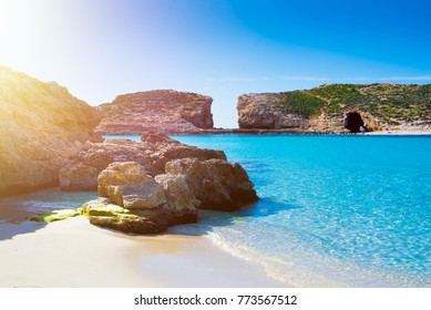 Beach Blue Lagoon Malta Gozo Comino