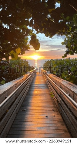 Beach Board Walk in Jupiter Florida