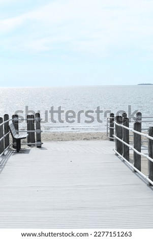 Beach boardwalk pier landscape seascape