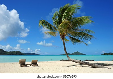 The Beach At Bora Bora