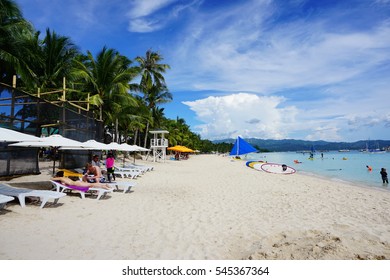 Beach At Boracay Island Aklan Malay Philippines