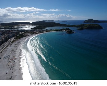 beach by drone