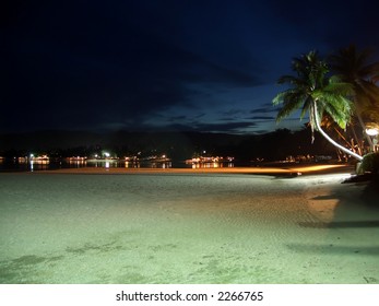Beach by night in Ko Samui, Thailand