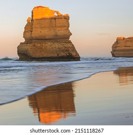 Beach by Twelve Apostles in Australia. Victoria, Australia.