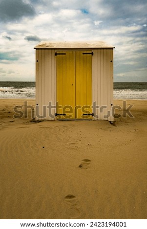 beach cabin in the north of belgium