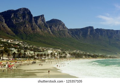 Beach In Camps Bay,cape Town