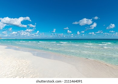 Beach At Cancun Hotel Zone, Mexico