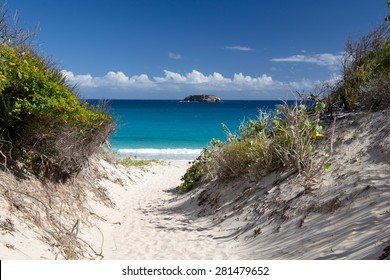 Beach And Caribbean Sea, St Barth