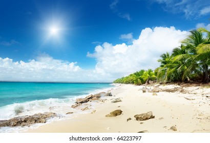 Beach Of Catalina Island, Dominican Republic