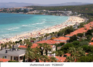 Beach In Cesme, Izmir, Turkey