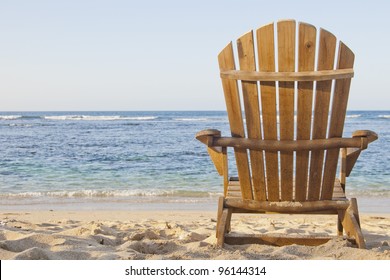 Beach Chair Adirondack Chair Beach Scene