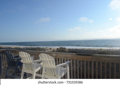 Beach chair postcard - Powered by Shutterstock