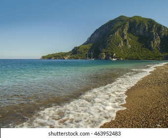 Beach In Cirali Olympos Turkey. 