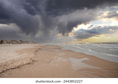 beach in the city after the rain in southern Italy - Powered by Shutterstock