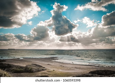 beach and clouds