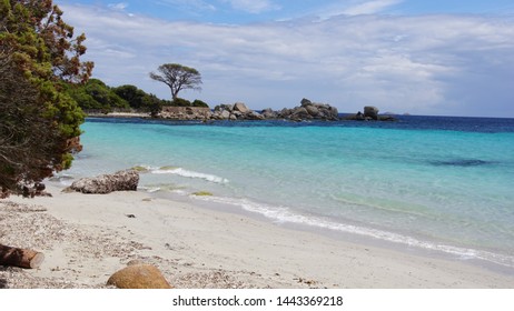 Beach In Corsica Island In France