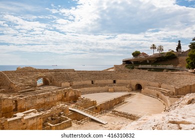 Beach Of Costa Daurada, Catalonia, Spain