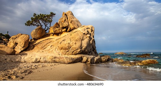 Beach Of  Costa Rei, Sardinia, Italy