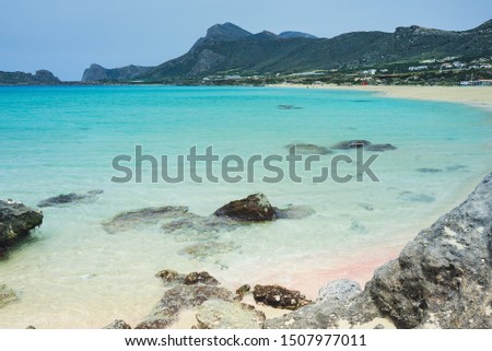 Beach of Crete in Greace