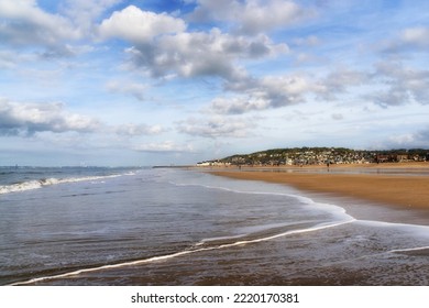 Beach Of Deauville In Normandy Coast