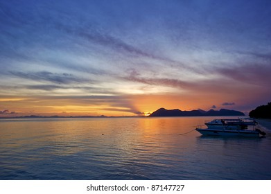 beach in eventide